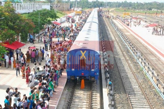 All Tickets sold of Tripura Sundari Express: Travelling public rejoice at the resumption of train services